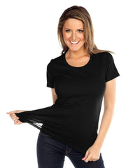 Womens & Juniors Jersey Crew Neck Short sleeve-OTSC