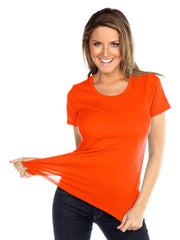Womens & Juniors Jersey Crew Neck Short sleeve-SM