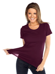 Womens & Juniors Jersey Crew Neck Short sleeve-V