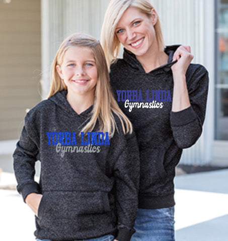 Youth Glitter French Terry Hooded Pullover-ylga