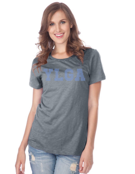 Women Slub Jersey Crew Neck Short Sleeve-YLGA