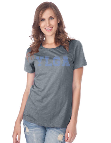 Women Slub Jersey Crew Neck Short Sleeve-YLGA