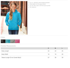 Youth Glitter French Terry Hooded Pullover-ylga