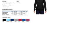 Ladies' Glitter French Terry Hooded Pullover-ylga