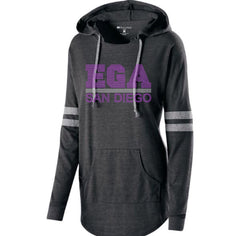 LADIES HOODED LOW KEY PULLOVER-ega