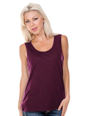 Women Slub Jersey Scoop Neck Tank-spirit