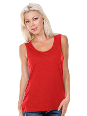 Women Slub Jersey Scoop Neck Tank-TH