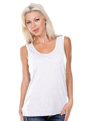 Women Slub Jersey Scoop Neck Tank-R