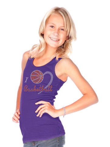Girls Rib Tank-BK