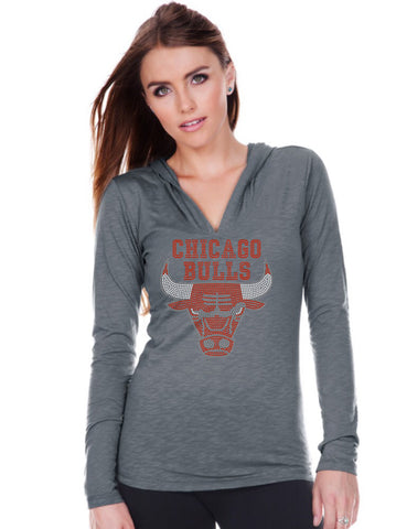 Junior Slub Jersey Long Sleeve Pullover Hoodie-BK
