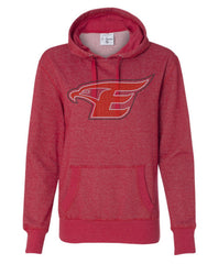 Women's Glitter French Terry Hooded Pullover-ehs