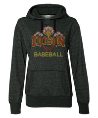 Women's Glitter French Terry Hooded Pullover-ehs