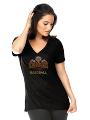Women's Slub Jersey V Neck-EHs