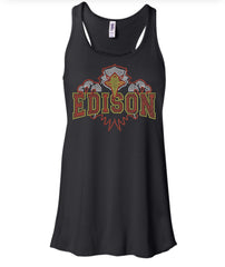 Women's Flowy Racerback Tank-Edison