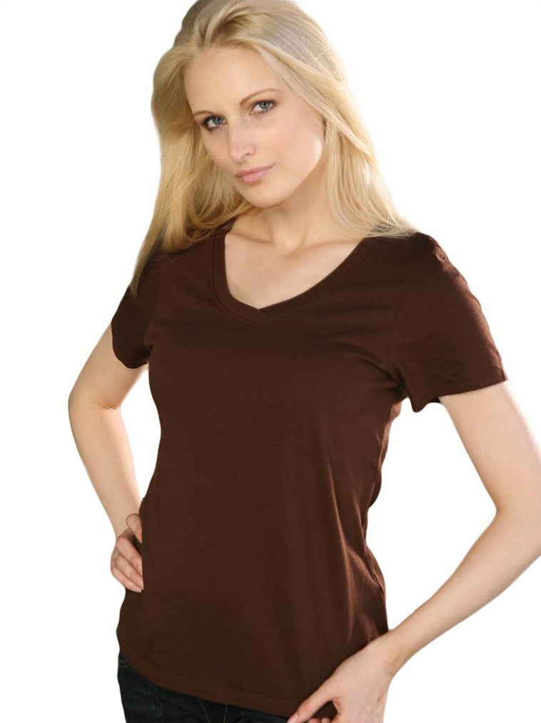 Women's V-neck short sleeve top