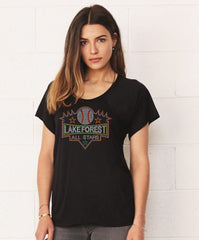 Women's Flowy Raglan Tee-LFAS