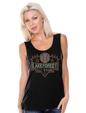 Women Slub Jersey Scoop Neck Tank-LFAS