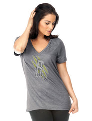 Women's Slub Jersey V Neck-R