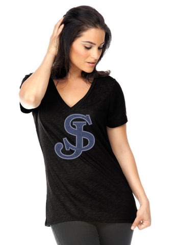 Women's Slub Jersey V Neck-sjp
