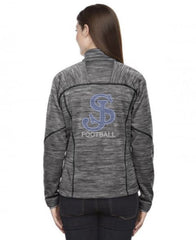 North End Sport Red Ladies' Flux Mélange Bonded Fleece Jacket