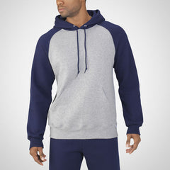 UNISEX Dri Power® Colorblock Raglan Hooded Pullover Sweatshirt-edison