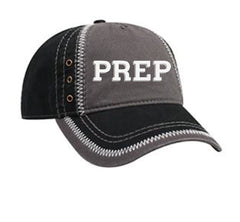Copy of Garment Washed Superior Cotton Twill w/ Zig Zag Stitching Binding Trim Visor Five Panel Low Profile Dad Hat