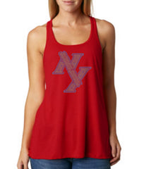 Women's Flowy Racerback Tank-rp