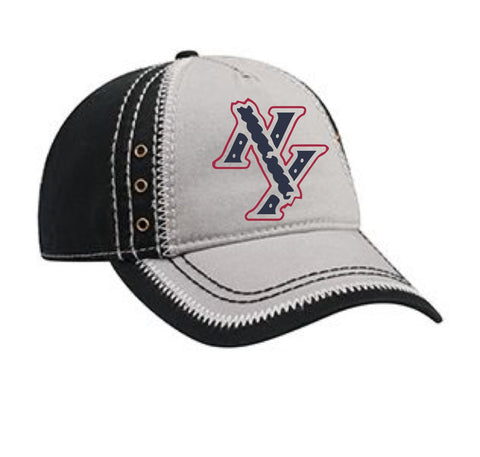 Garment Washed Superior Cotton Twill w/ Zig Zag Stitching Binding Trim Visor Five Panel Low Profile Hat