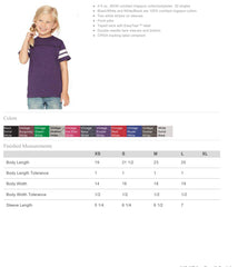 Youth Football V-Neck Fine Jersey Tee-Ylga