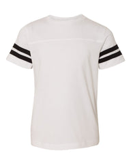 Youth Football V-Neck Fine Jersey Tee-PEG
