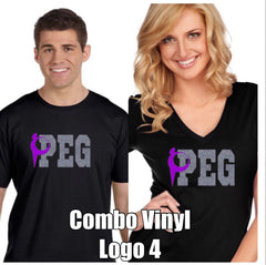 Youth Football V-Neck Fine Jersey Tee-PEG