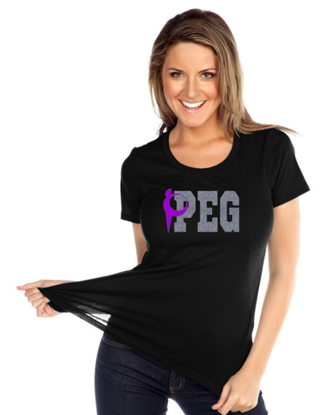 Womens & Juniors Jersey Crew Neck Short sleeve-PEG