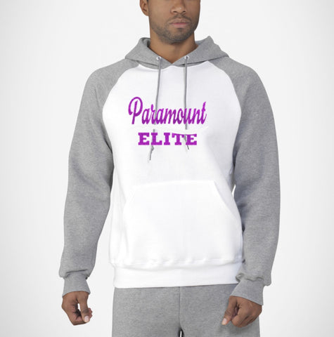 UNISEX Dri Power® Colorblock Raglan Hooded Pullover Sweatshirt-peg
