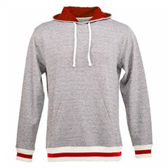 Peppered Fleece Lapover Hooded Pullover- (Unisex)-Ega
