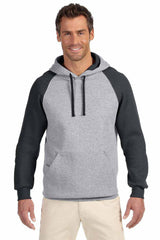 UNISEX Dri Power® Colorblock Raglan Hooded Pullover Sweatshirt-EJ
