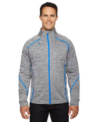 North End Sport Red Mens Flux Mélange Bonded Fleece Jacket-ehs