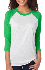 Unisex Triblend 3/4-Sleeve Raglan-k