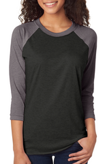 Unisex Triblend 3/4-Sleeve Raglan-EJ