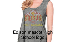 Ladies Sophomore Short Sleeve Hoodie-Edison