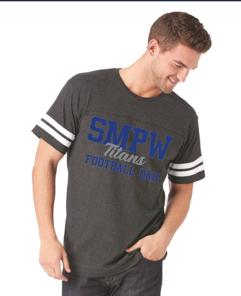 Adult Football Fine Jersey Tee-SMPW