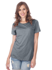 Women Slub Jersey Crew Neck Short Sleeve-Cv PTA