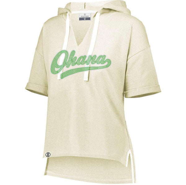 Ladies Sophomore Short Sleeve Hoodie-otsc