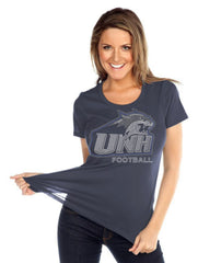 Womens Relaxed Fit Triblend Jersey Crew Neck Short sleeve-unh