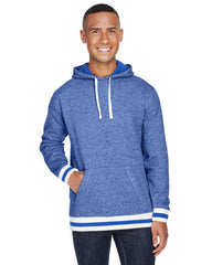 Peppered Fleece Lapover Hooded Pullover (Unisex)-Knights