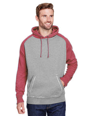 Adult Vintage Heather Pullover Hooded Sweatshirt-cc