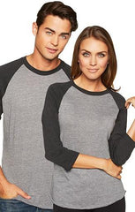 Unisex Triblend 3/4-Sleeve Raglan-e18