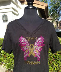Women's Slub Jersey V Neck-hannah