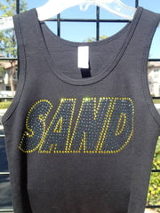 Women's Racerback Tank-Sand.