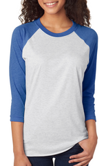 Unisex Triblend 3/4-Sleeve Raglan-menlo